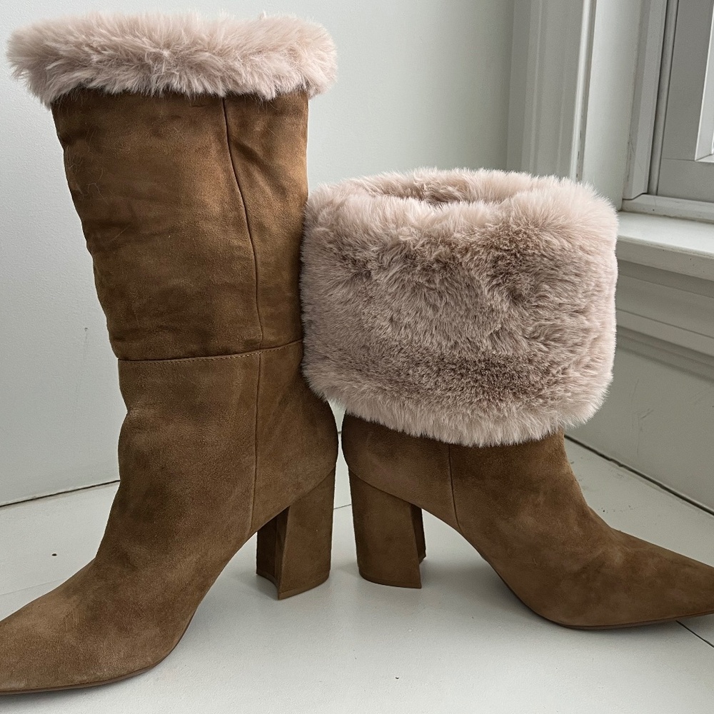 Nine West Faux Fur boots 9.5